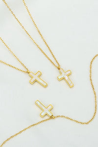 Shell Cross Necklace