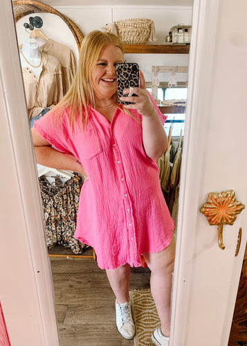 Lake Views Button Down Dress