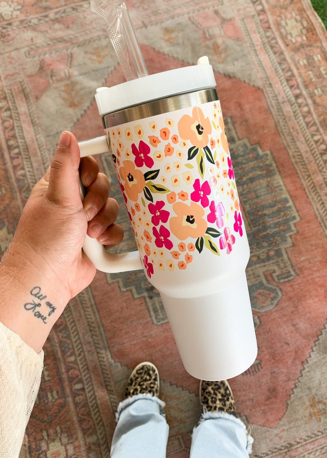 Floral Tumbler 40oz