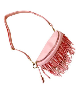 Fringe Bum Bag in Pink
