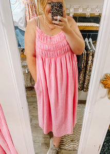 I’m A Pink Girl Midi Dress