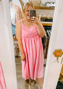 I’m A Pink Girl Midi Dress