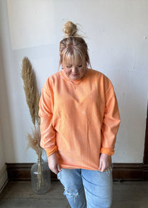 Corded Crew in Apricot