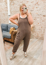 Load image into Gallery viewer, Kacey Ribbed Jumpsuit In Brown