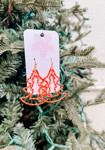 Wrapped Christmas Tree Earring