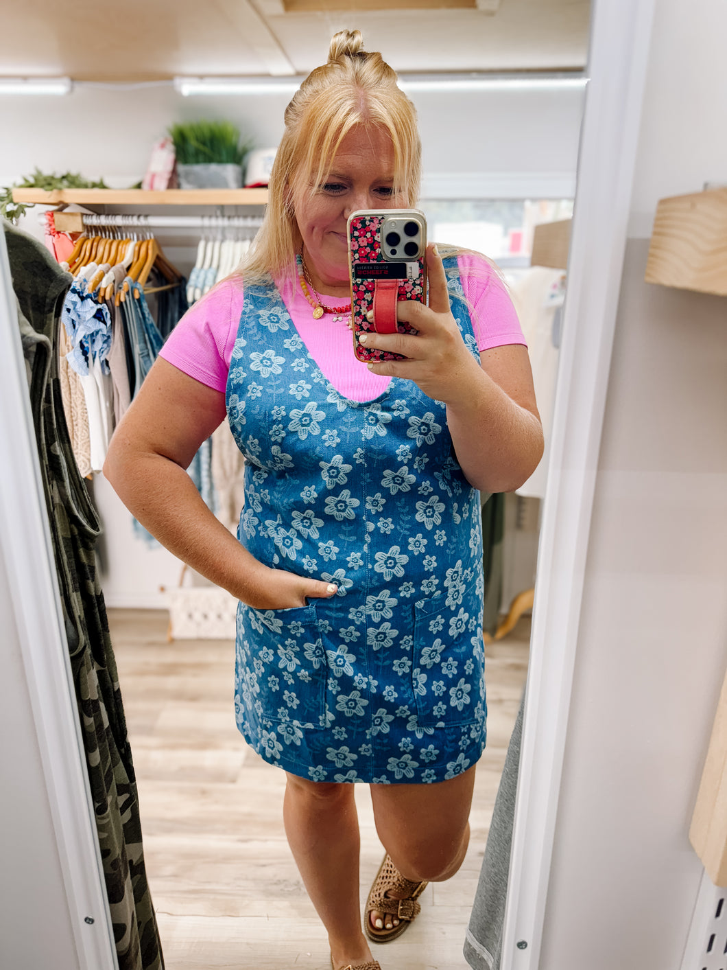 Denim Overall Dress