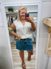 Load image into Gallery viewer, Cream Crochet Vest Top