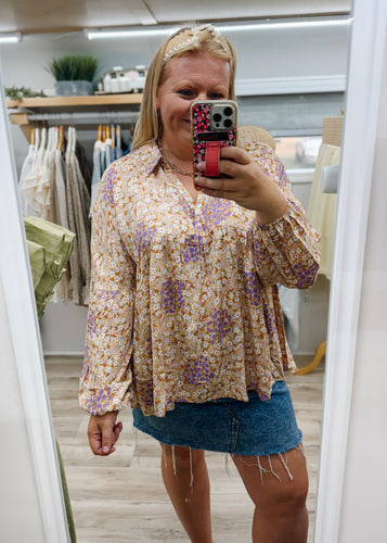 Disty Floral Top