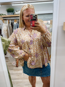 Disty Floral Top