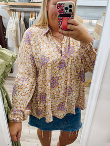 Disty Floral Top