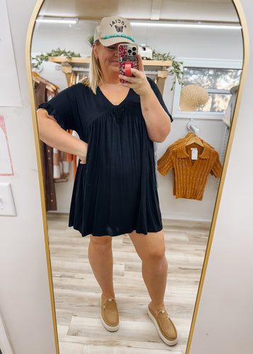 Running Errands Dress In Black