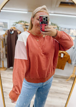 Load image into Gallery viewer, Colorblock Pullover Sweatshirt