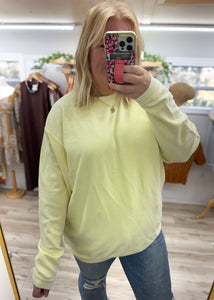 Corded Crew in Banana Yellow