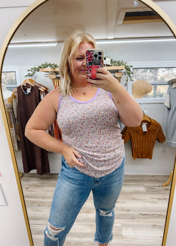Caught In Florals Tank