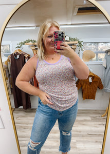 Caught In Florals Tank