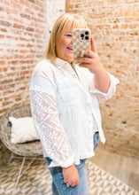 Load image into Gallery viewer, Sail With Me Crochet Sleeve Top