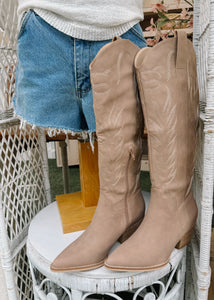 Stella Taupe Cowgirl Boot