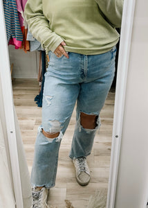 Vervet Lightwash Crop Denim