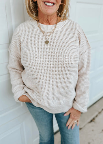 The Coziest Sweater in Cream