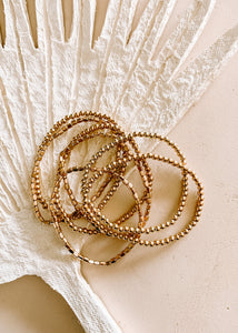 Gold Stretchy Bracelet Set