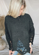 Load image into Gallery viewer, Sweet Sense Distressed Sweater