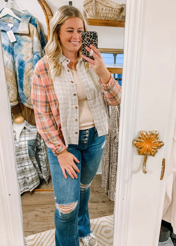 Home For Good Plaid Top