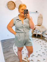 Load image into Gallery viewer, Newport Button Down Romper