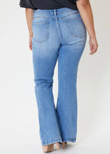 Load image into Gallery viewer, Kancan High Rise Distressed Flare Denim